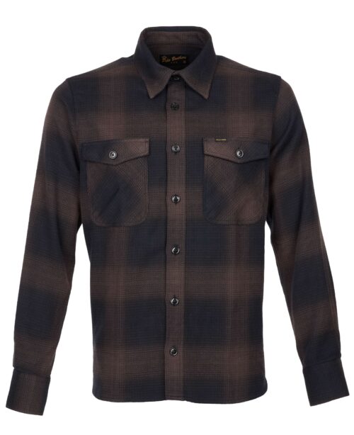 1943 Camisa CPO Kansas marrónfrontal pike brother