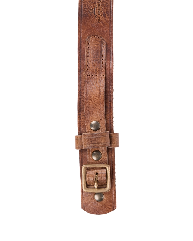 Cinturón de piel Pike Brothers 1949 western cognac
