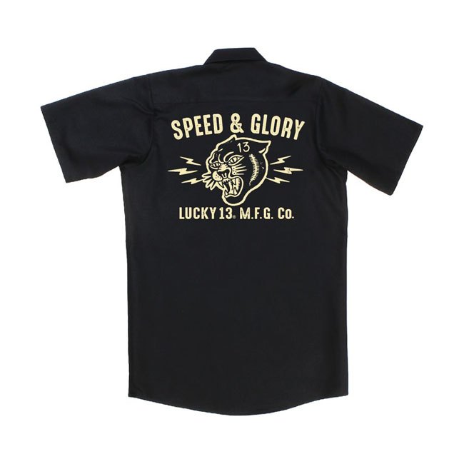 Lucky 13 Speed and Glory workshirt black