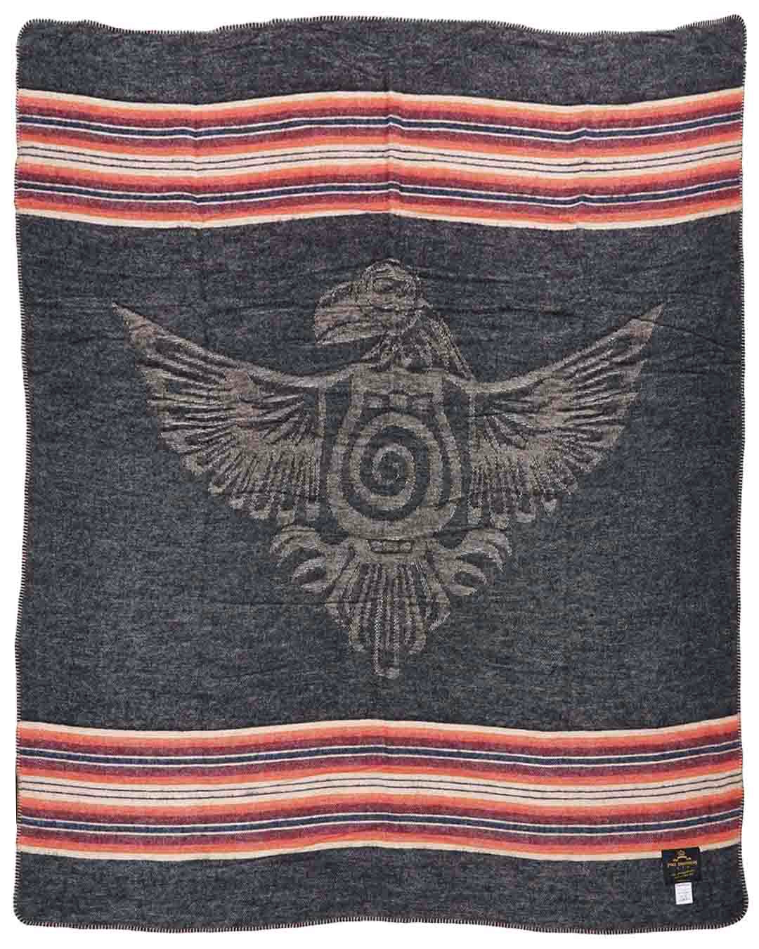 1969 Denakatee Depakatè Wool Blanket Faded Black