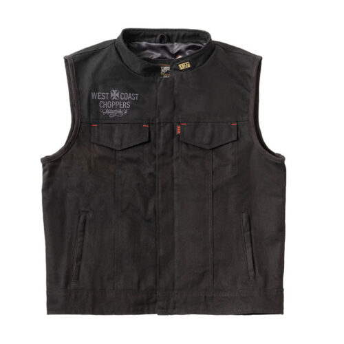 chaleco denim negro 13 y 1/2