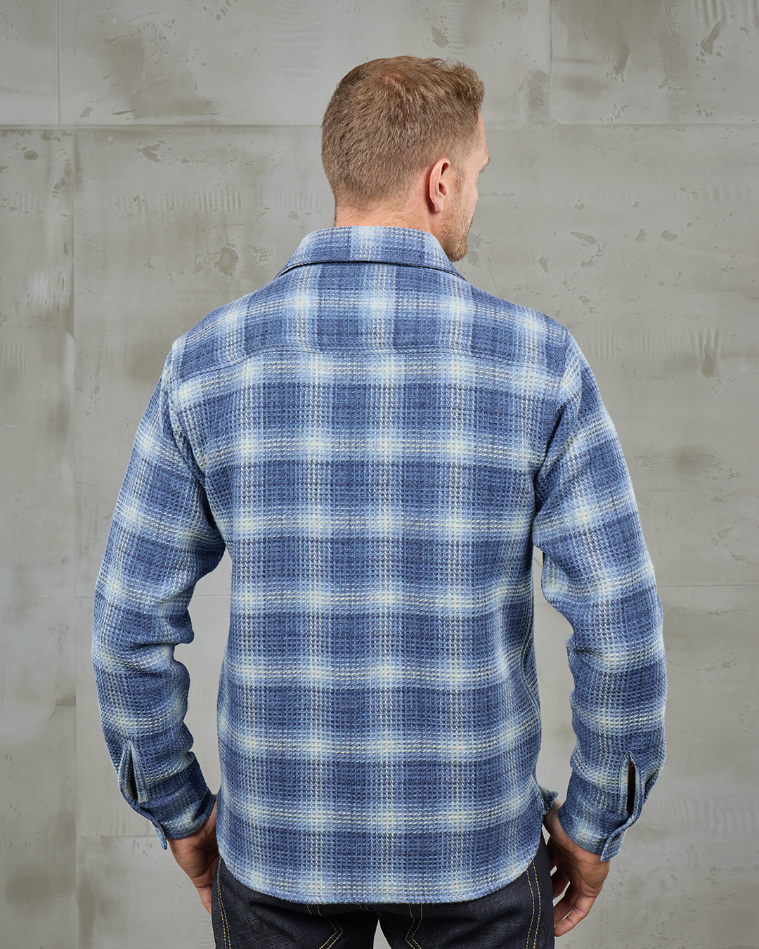 Camisa Pike Brothers 1943 CPO Shirt Logan Blue - Imagen 2