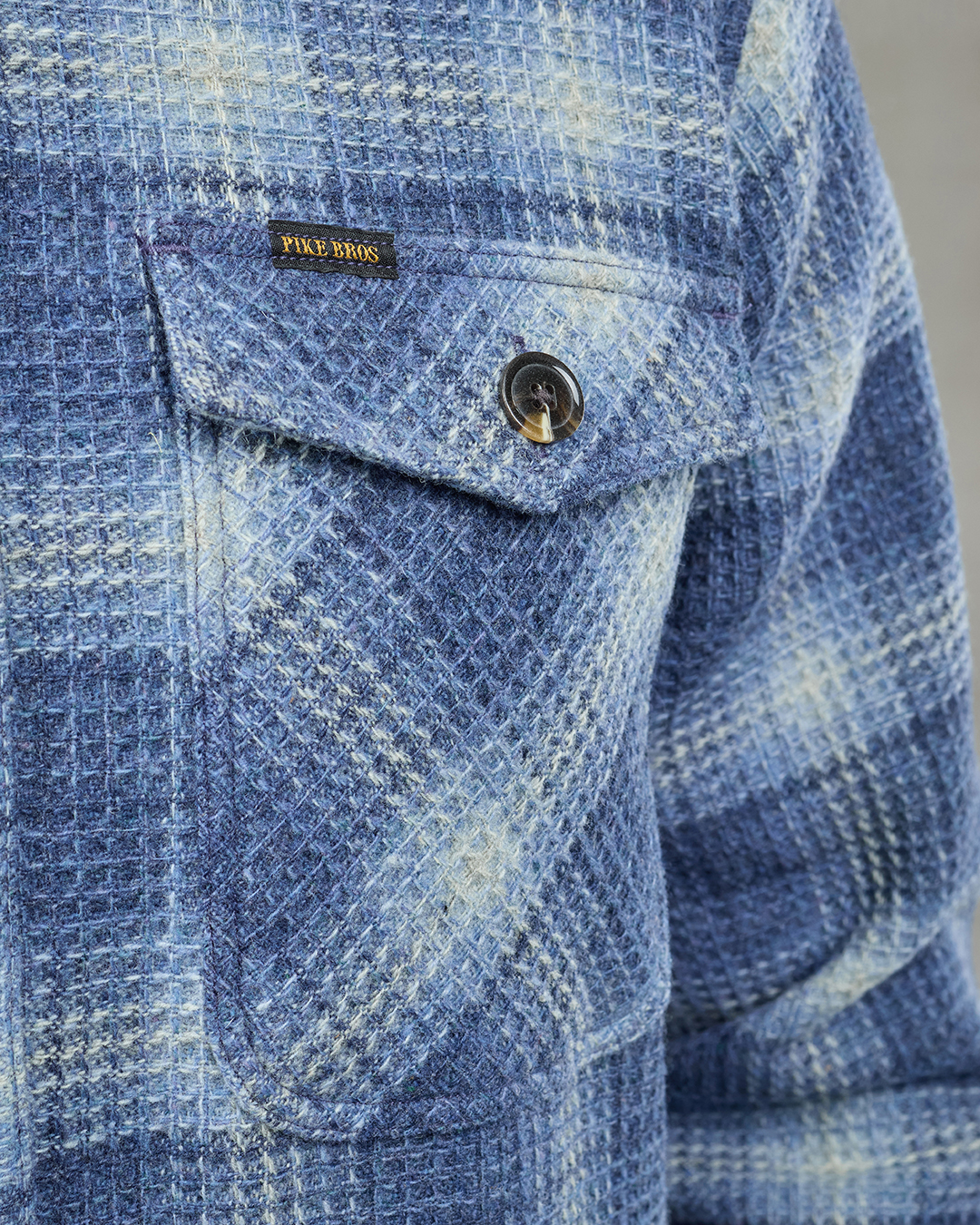 Camisa Pike Brothers 1943 CPO Shirt Logan Blue - Imagen 3