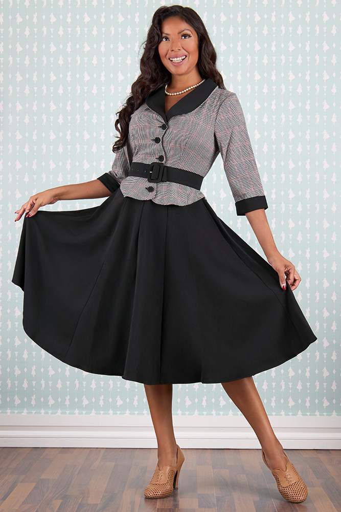 Vestido Bambra-Lou negro de Miss Candyfloss