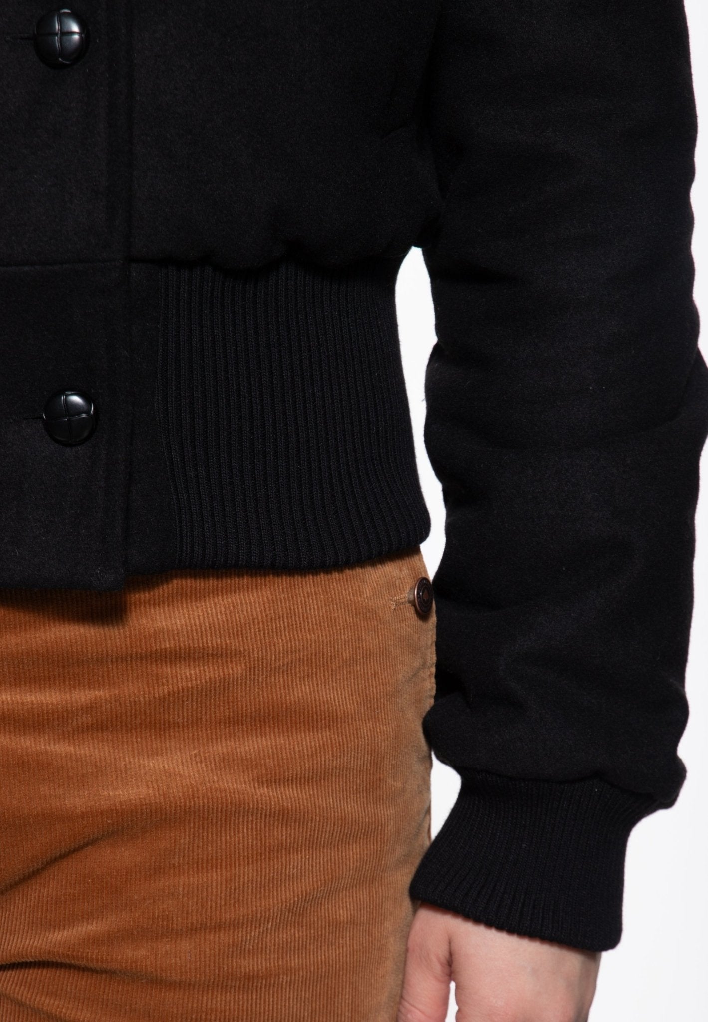 Chaqueta Vintage Queen Kerosin con Cuello Teddy Negra - Imagen 4
