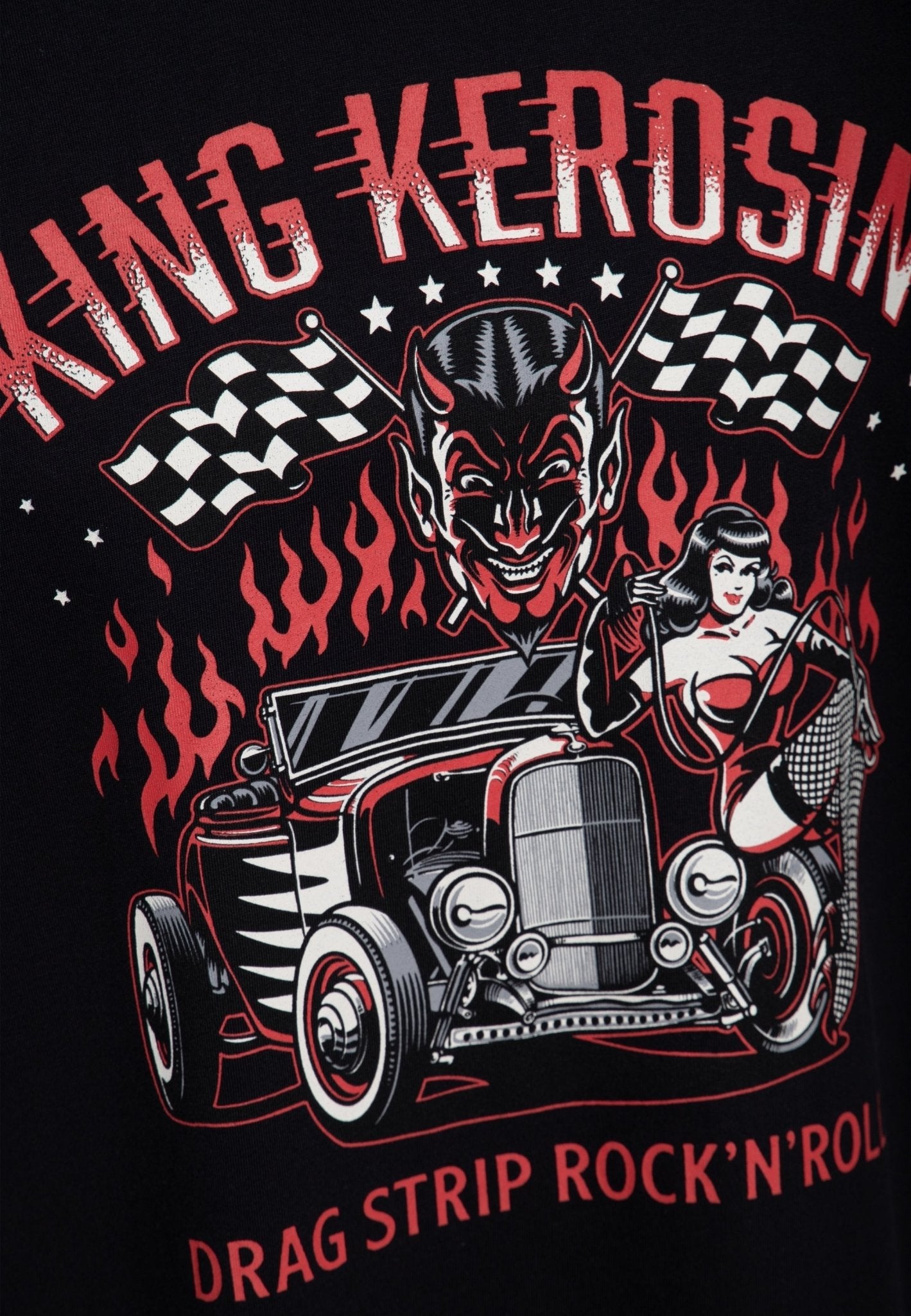 Camiseta King Kerosin Drag Strip Negra - Imagen 3