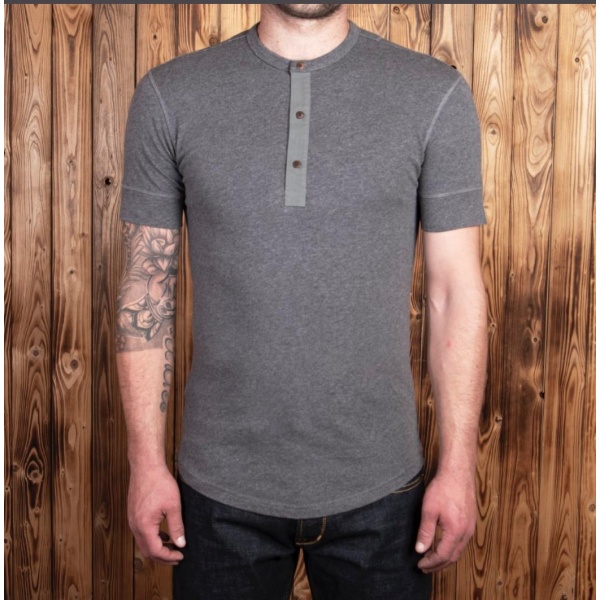 Camiseta de manga corta 1927 Henley Shirt short sleeve grey melange