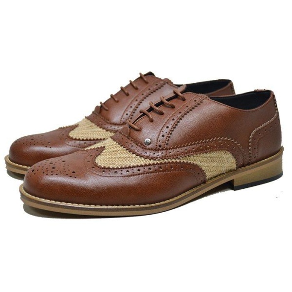 50' Style BROGUE “GATSBY” Beigue/Brown