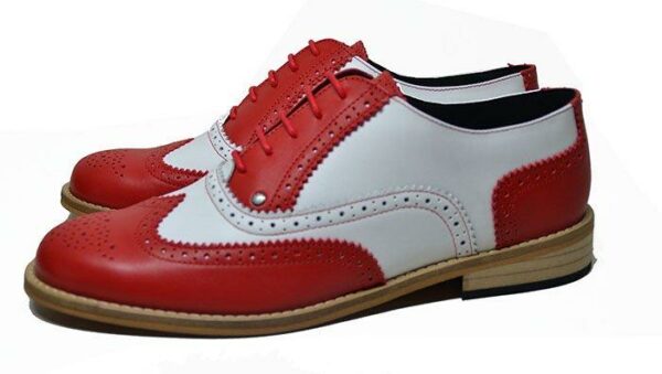 50' Style Gatsby brogue red and white