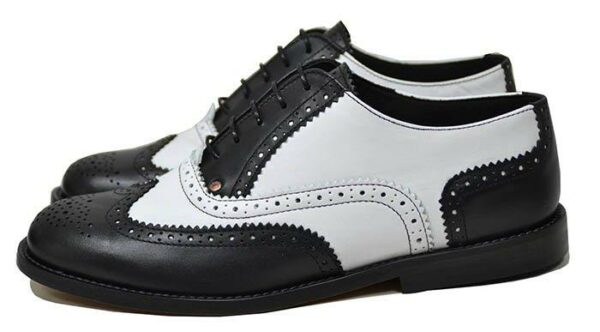 50' Style Gatsby Brogue white and black