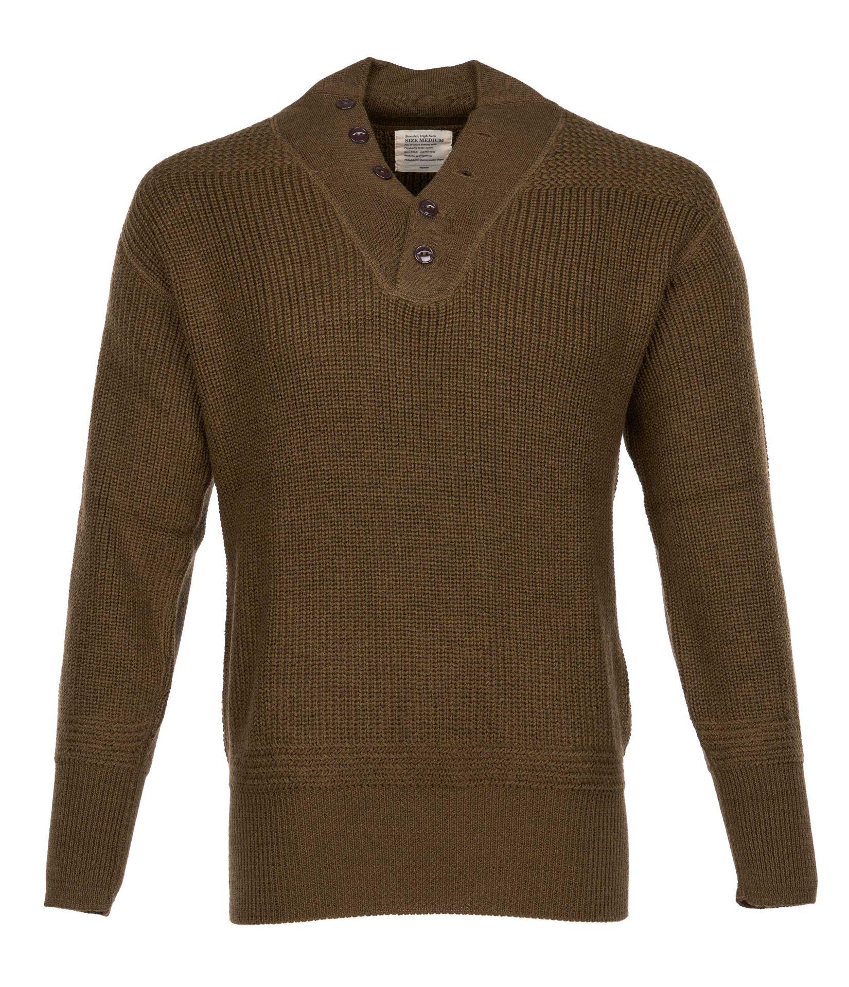 1944 High Neck Sweater olive