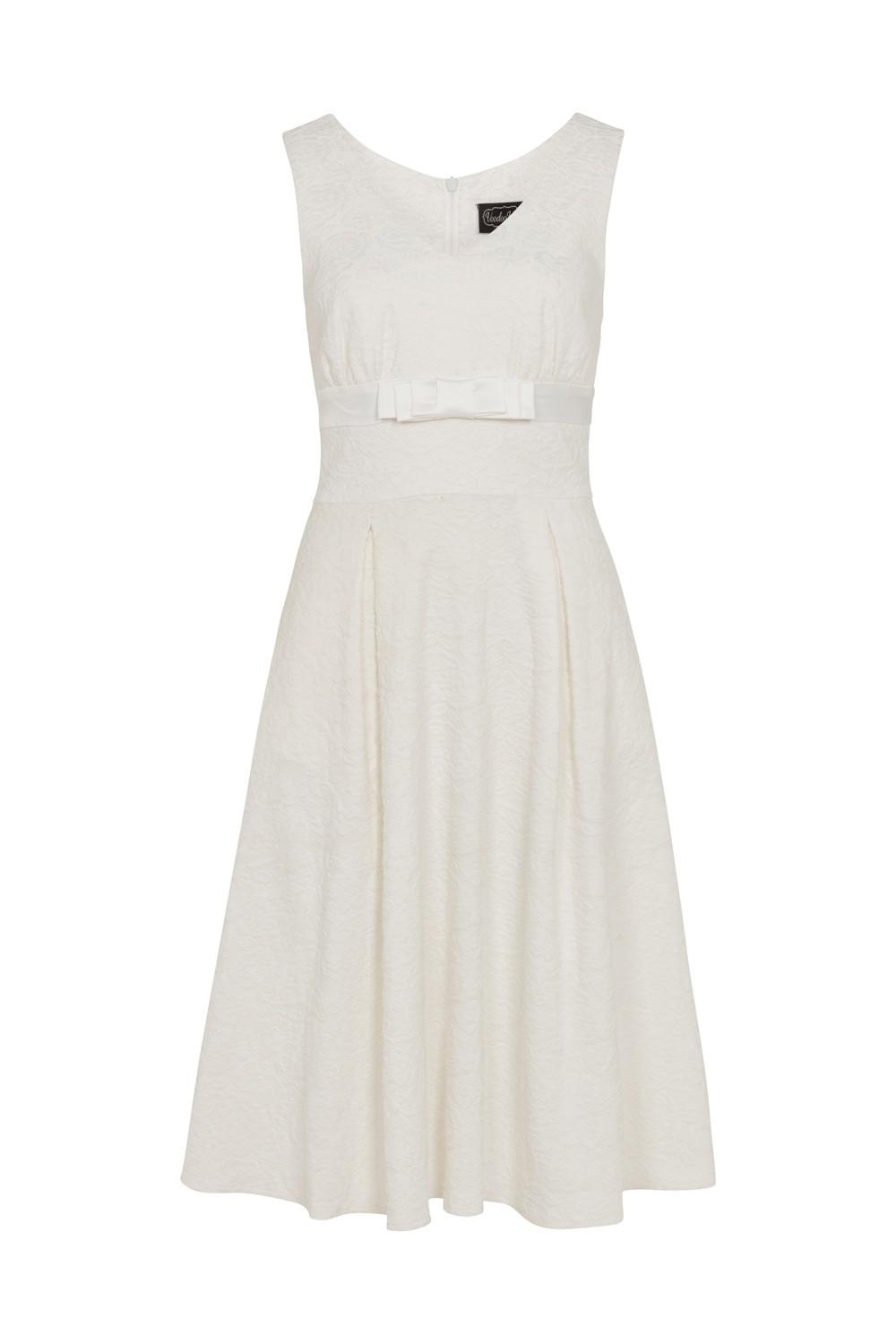 Monroe Bridal Lace Dress in White