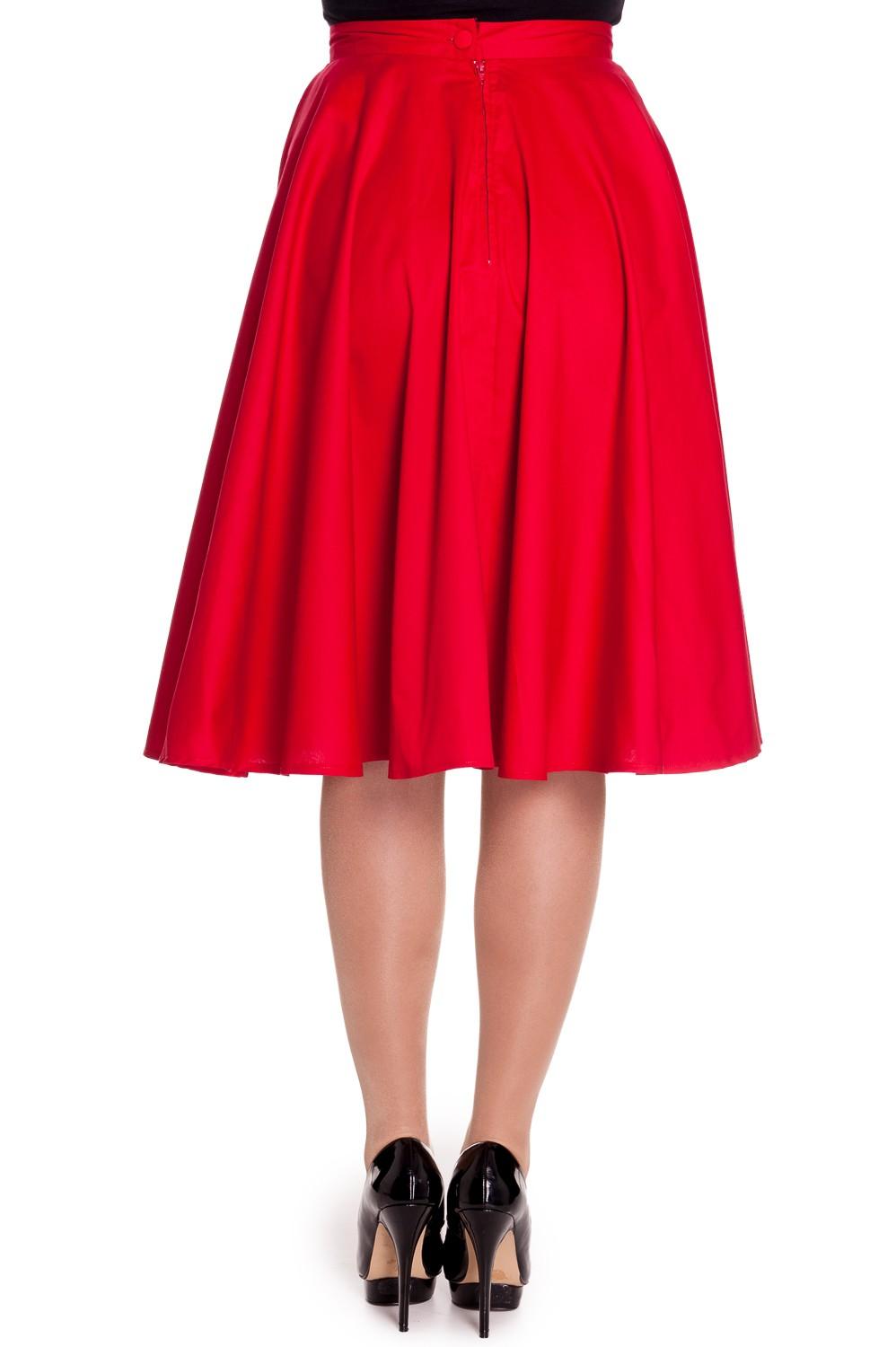 Paula 50s Skirt red