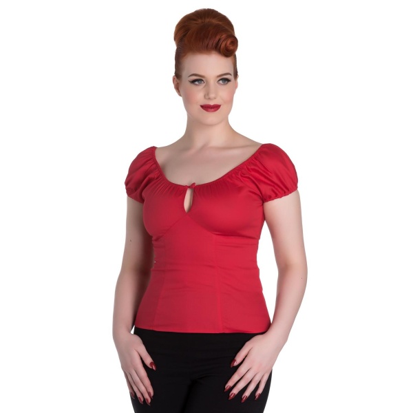 Melissa top red